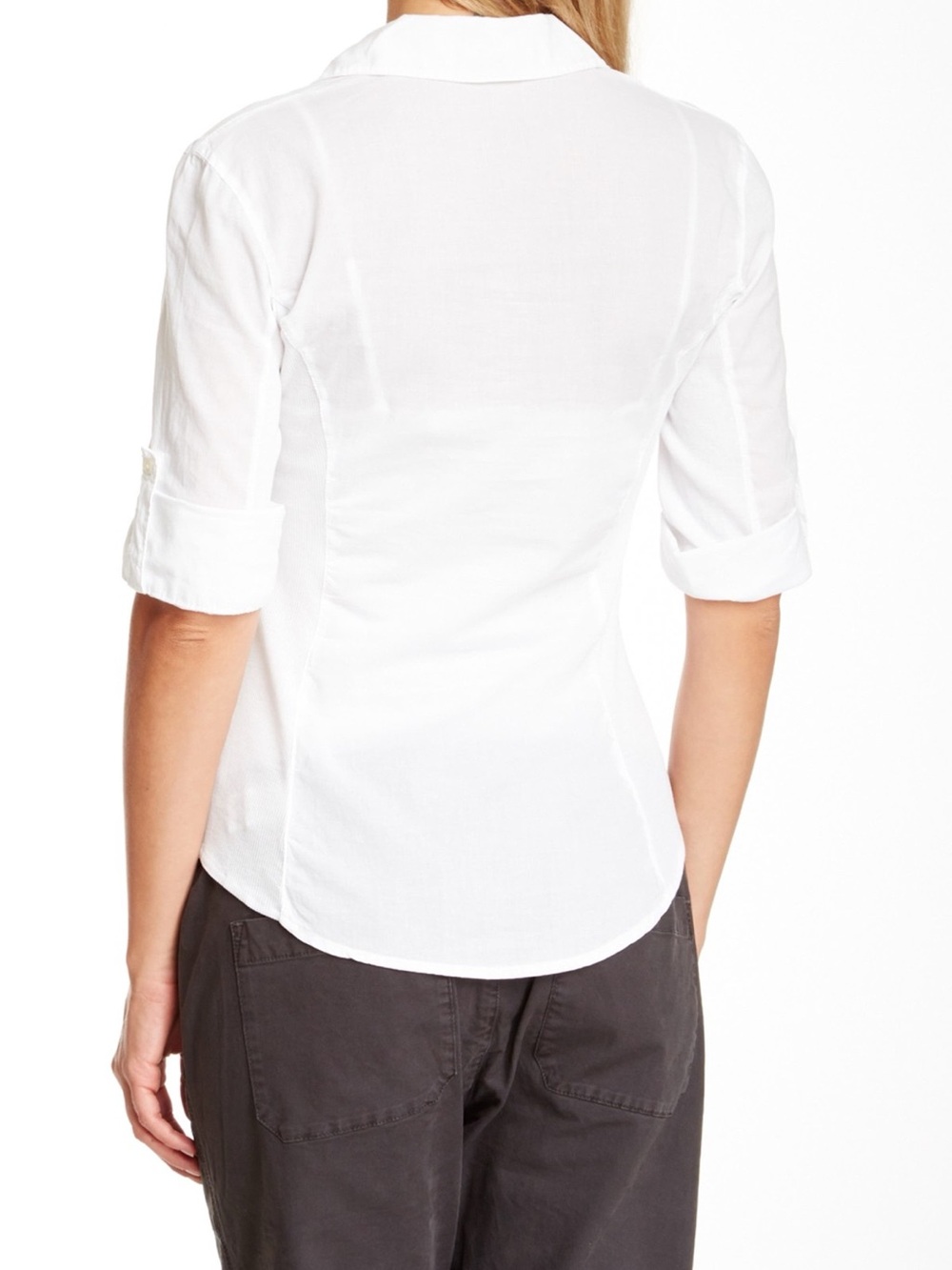 James Perse size 2 (4-6) M Classic White Women's Button-Up Shirt